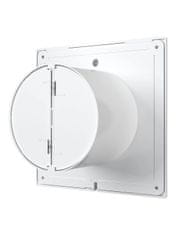 AKVAVENT Ugoden kopalniški ventilator fi 100 mm z mušjo mrežo in loputo, E 100 S C