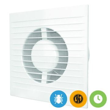AKVAVENT Ugoden kopalniški ventilator fi 100 mm s senzorjem svetlobe in časovnikom, E 100 S C MRe