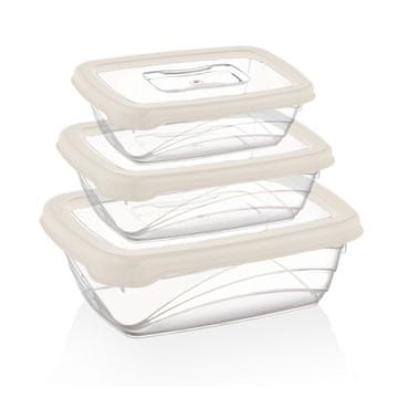 Northix Herzberg 3 Pieces Bio Saver Box Set Ivory
