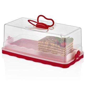 Northix Herzberg HG-L575: Baton Cake Dome Rdeča