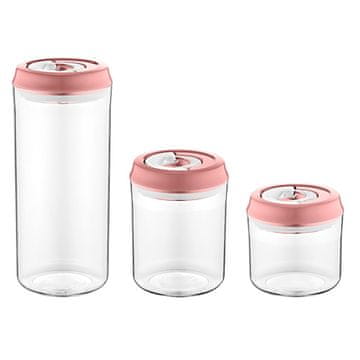 Northix Set kozarcev za vakuumsko shranjevanje Herzberg roza