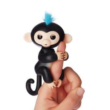 Northix Cenocco Finger Toy Happy Monkey Black
