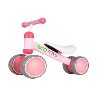 Northix Balance kolo, sobno kolo, mini kolo za otroke, roza ECOTOYS
