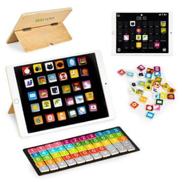 Northix Lesena izobraževalna tablica, magnetna tabla ECOTOYS
