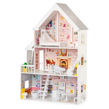 Northix Lesena hišica za punčke XXL Powder Residence ECOTOYS