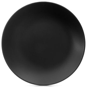 Northix Jedilni krožnik črna keramika 27 cm