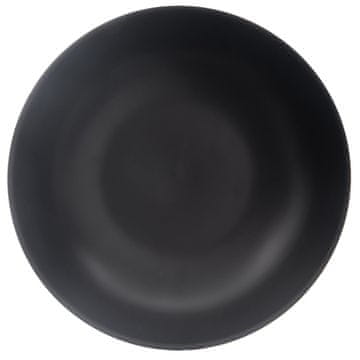 Northix Globok keramični jedilni krožnik črn 20,5 cm, 800 ml