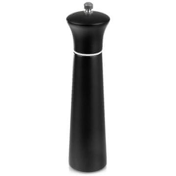 Northix Mlinček za poper in sol lesen črn 21,5 cm