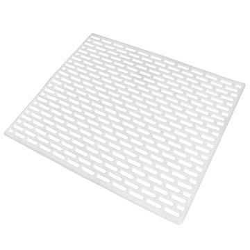 Northix Gumijasta podloga za umivalnik bela 33x28 cm