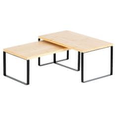 Northix Lesena kuhinjska polica 33,5x19,5x16 cm / 33,5x18,5x13,5 cm 2 kom.