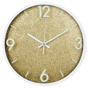 Northix Stenska ura zlato bela 29,5 cm