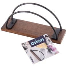 Northix Leseno kovinsko držalo za prtičke črne barve RADKA 16x5x8 cm