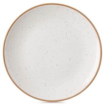 Northix Bež keramični desertni krožnik 20 cm