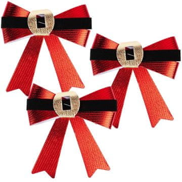 Northix Božična okrasna pentlja 10x10 cm 3 kos.