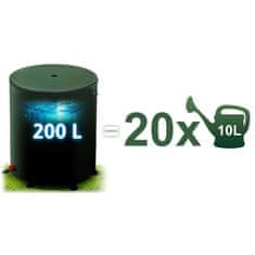 Northix Rezervoar za deževnico 200 l Plonos PL-520