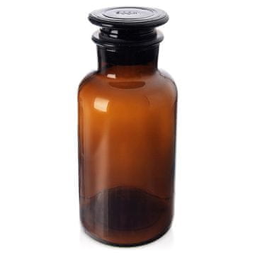 Northix Rjava steklena posoda za hrano s širokim vratom 500 ml