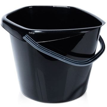 Northix Črno plastično vedro 14 l