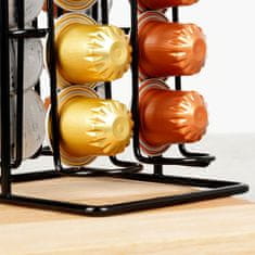 Northix Stojalo za kavne kapsule Nespresso kovinsko črno 30 cm