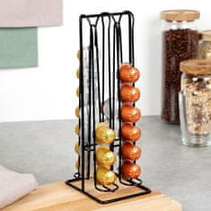 Northix Stojalo za kavne kapsule Nespresso kovinsko črno 30 cm