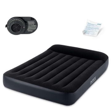 Northix Napihljiva vzmetnica 203x152x25 cm z vgrajeno električno tlačilko INTEX 64150