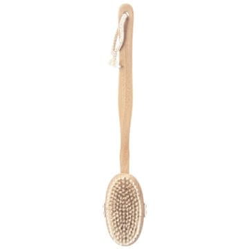 Northix Lesena masažna krtača 2v1 za suho in kopel 42 cm