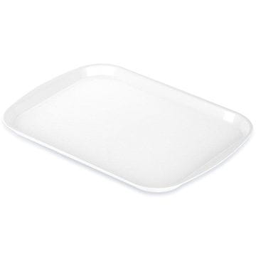 Northix Plastičen servirni pladenj bel 43,5x31,5 cm