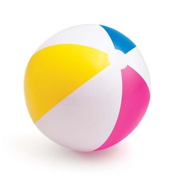 Northix Napihljiva žoga za plažo Rainbow 61 cm INTEX 59030