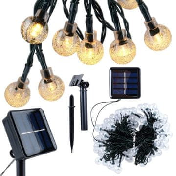 Northix Vrtna girlanda na sončno energijo s 100 toplimi LED lučkami