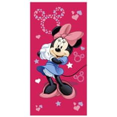 Disney DISNEY Miška Minnie Roza, HITRO SUŠEČA plažna brisača, kopalna brisača, 100% BOMBAŽ 70x140 cm OEKO-TEX