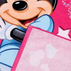 Disney DISNEY Miška Minnie Roza, HITRO SUŠEČA plažna brisača, kopalna brisača, 100% BOMBAŽ 70x140 cm OEKO-TEX