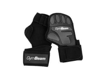 GymBeam Fitnes rokavice Heavy Grip Black z odprto dlanjo