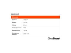GymBeam Sprednja LED-luč za kolo z močjo 400 lm