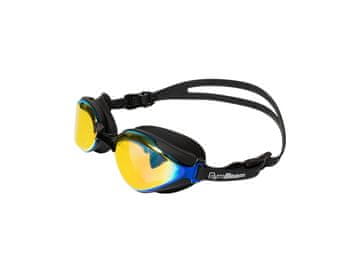 GymBeam Plavalna očala AquaFlow Black z zrcalnimi stekli