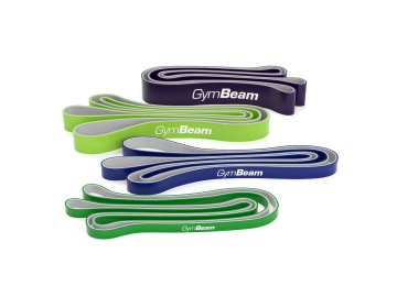 GymBeam Set elastičnih trakov DuoBand s 4 trakovi in uporom od 9 do 54 kg