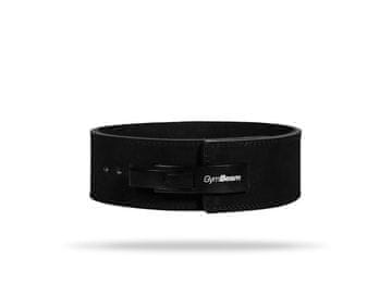 GymBeam Pas za dvigovanje uteži LEVER Black iz štirih plasti usnja