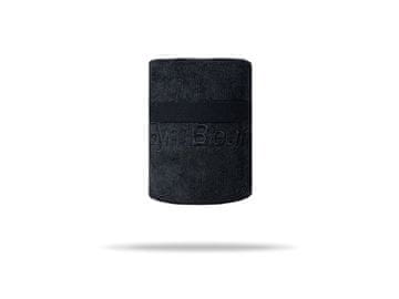 GymBeam Športna brisača iz mikrovlaken Medium Black, 100x50 cm
