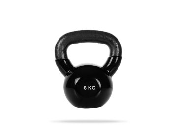 GymBeam Utež kettlebell Black iz železa in vinila