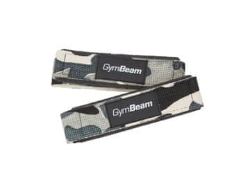 GymBeam Trakovi za dviganje Camo z neoprenskim oblazinjenjem