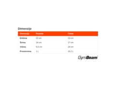 GymBeam Torba za hrano FIT Prep Navy Blue s 3 posodami