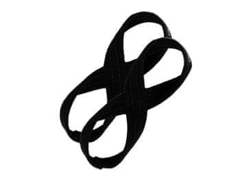 GymBeam Dvižni trakovi Figure 8 Black z dvojno zanko