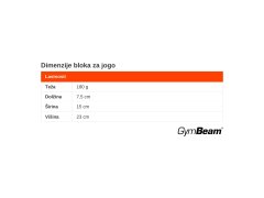 GymBeam Blok za jogo Pink iz pene EVA