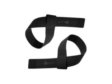 GymBeam Usnjeni trakovi za dvigovanje Leather Black
