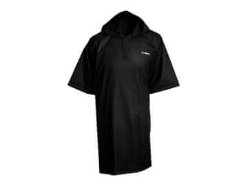 GymBeam Vodoodporni pončo Black s kapuco