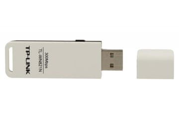 slomart TP-Link TL-WN821N WiFi N300 USB 2.0 omrežna kartica, bela/črna