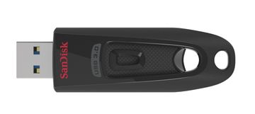 slomart SanDisk Ultra 64GB USB ključek, črn, drsni