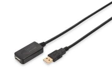 Digitus Digitus DA-70845 podaljšek USB 2.0 A/A, 5m, črn