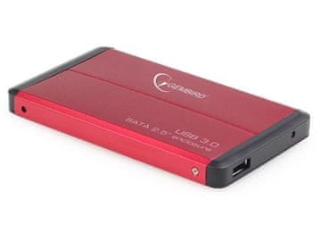 Gembird Gembird EE2-U3S-2-R zunanja naprava za 2.5" SATA HDD, USB 3.0, rdeča