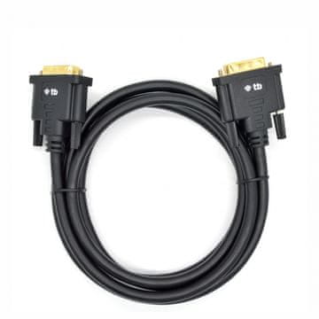 slomart TB DVI-D (24+1) M-M kabel, 1.8m, črn, pozlačen