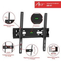 ART ART AR-47 nosilec za TV 23-55 palcev, 40 kg, črn