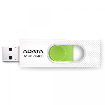 A-Data Adata UV320 USB ključek 64GB USB 3.2 Gen1, belo-zelena